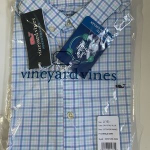 VINEYARD VINES Boys Whale Shirt. Long Sleeves. Size L16.